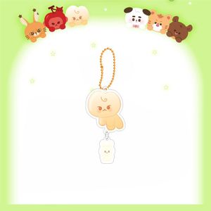 Kpop BIG-MOONG-CHILL dessin animé mignon acrylique porte-clés 5CM longue chaîne pendentif à breloque sac à dos accessoires Decora Johnny YUTA cadeau - Product Image 4