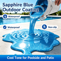 Peinture pour sols en résine époxy haute performance, sable coloré, imperméable, antidérapante, résistante à l'usure, effet marbre décoratif