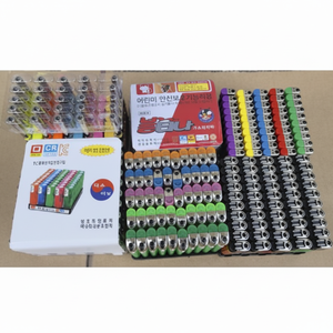 Briquet jetable et réutilisable Mini allumeur électronique rechargeable à étincelle ou silex Transparent Allumage manuel Briquet à gaz - Product Image 1