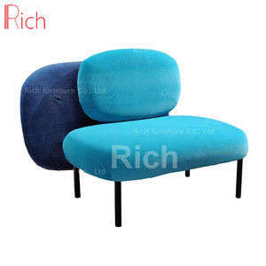 आधुनिक livingroom प्यारा कायरता एक्सेंट कुर्सियों दो रंग नीले minimalist चिपचिपा रंग सामयिक कुर्सियों कमरे में रहने वाले लहजे कुर्सी - Product Image 3