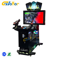 Machine de jeu d'arcade de tir à monnayeur pour parc d'attractions, simulateur de tir aux aliens à monnayeur pour salle de jeux