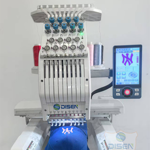 Machine à broder plate informatisée à tête unique, 8 couleurs, équipement de broderie automatique multi-aiguilles pour la production de vêtements - Product Image 3