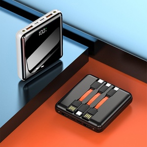 Banco de Energía Portátil de 10000mah 20000mah para Exteriores, Cargador Rápido con Cable USB y Logotipo Personalizado, Venta al Por Mayor de Fábrica - Product Image 3