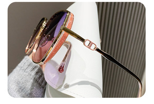 Nouvelle Collection 2026 – Lunettes de <span class=keywords><strong>Soleil</strong></span> Oversize Polarisées pour Femmes aux Visages Carrés, Design Rose Scintillant, Protection UV400, Idéales pour le Sport - Product Image 5