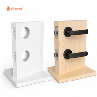 Présentoir personnalisé pour serrures de porte et comptoirs, en grain de bois, pour échantillons de serrures, pour magasin de quincaillerie, salle d'exposition, OEM ODM