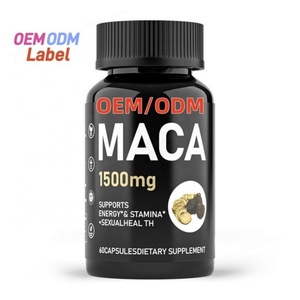 Pilules de Maca pour l'augmentation des fesses et des hanches, Extrait de racine de Maca noire, Supplément d'amélioration en gros, Capsules de Maca à racine noire - Product Image 1