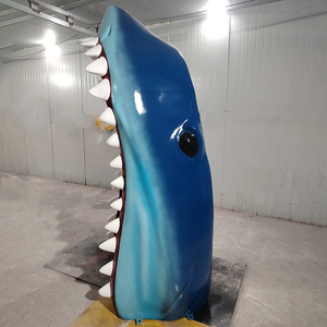 Ngoài Trời Lớn sợi thủy tinh điêu khắc tùy chỉnh khổng lồ kingcrab cá mập tôm hùm mô phỏng động vật kích thước cuộc sống bức tượng khuôn trang trí sân vườn - Product Image 3