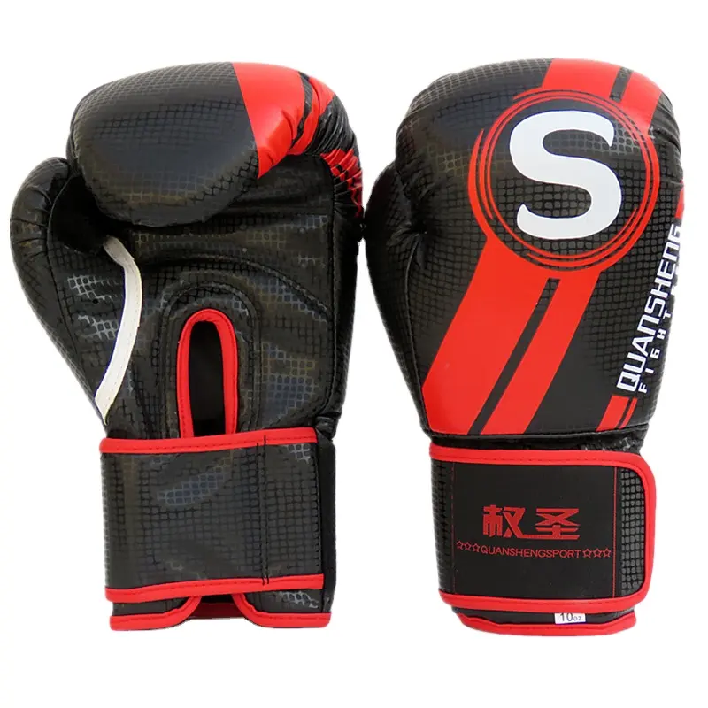 wholesale price PU leather material boxing training gloves for thailand boxer