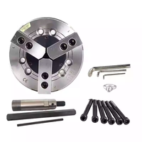Mandrin hydraulique rotatif à trois mors de 10 pouces, à alésage plein, haute vitesse, manuel, dureté HRC50, 4000 tr/min, mâchoires trempées disponibles