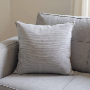 Cuscino in ciniglia 45x45 cm grigio riso, cuscino da seduta e cuscino decorativo - Product Image 2