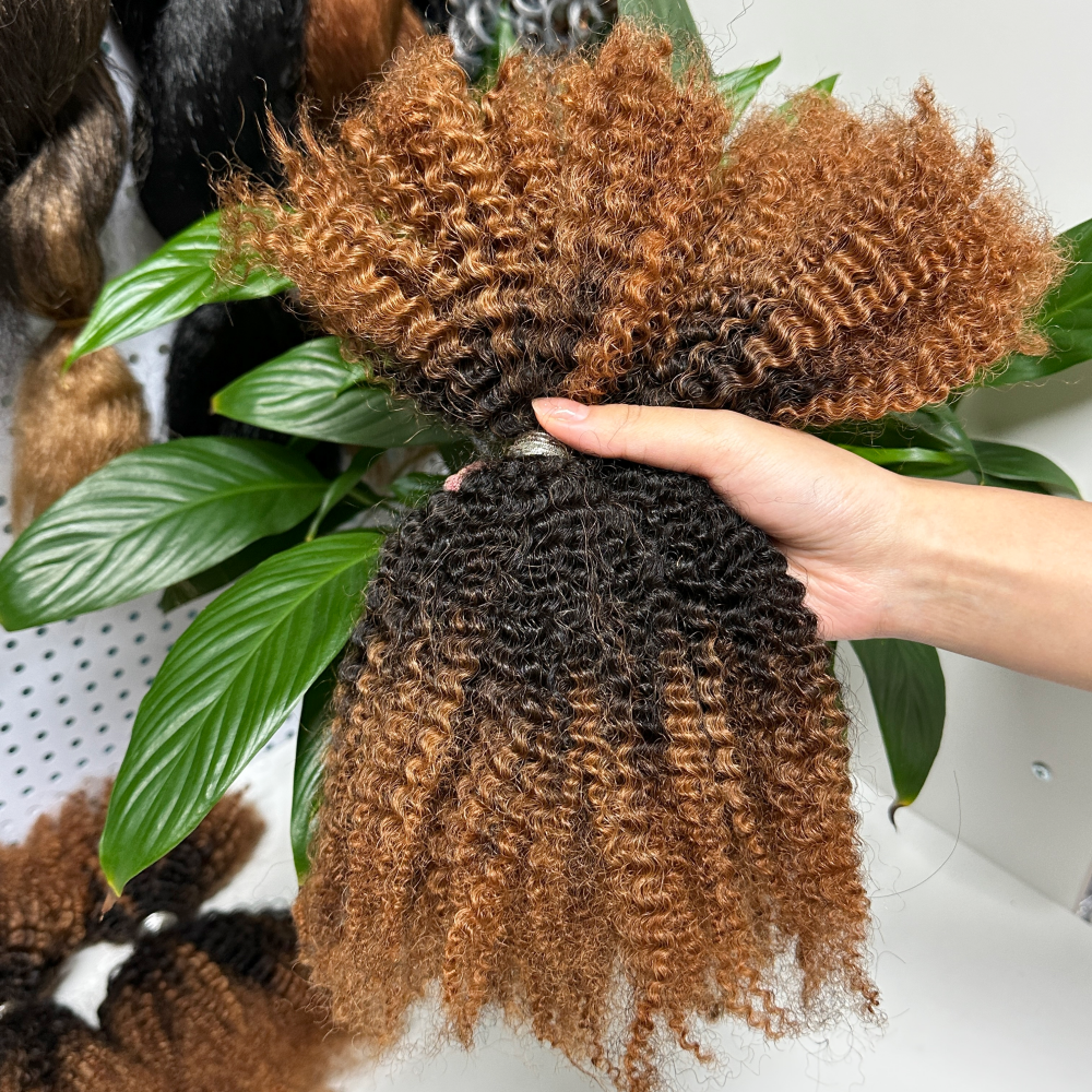 KAMA Twisted/Braids Bulk Human Hair 4C Texture 50g Braiding Human Hair Bulk Afro Curly Kinky Hair Extension for Twists Detail Section 2