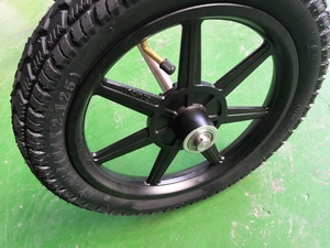 Goedkope Fabriek Prijs Zwart 14X2.125 Aluminium <span class=keywords><strong>Rubber</strong></span> Voorwiel Voor Elektrische Fiets - Product Image 6