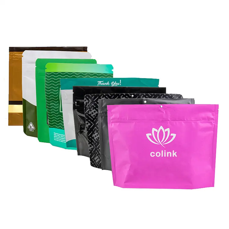 Bolsas de plástico con cremallera, Logo impreso personalizado, Mylar, resellable, embalaje