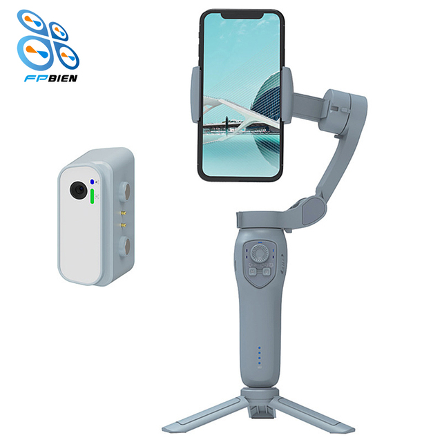 L7Cpro Plus 3 Axis AI Auto Face Tracking Gimbal Stabilizer with LED Fill Light for Vlog Selfie and Tiktok/YouTube Shooting