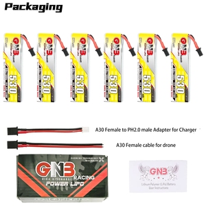 GNB GAONENG 1S 3.8V HV 530mAh 90C A30 แบตเตอรี่ลิโปแบบมีสายพาวเวอร์วูป MCPX EMAX Tinyhawk Brushless Kingkong Tiny7 Beta75S - Product Image 6