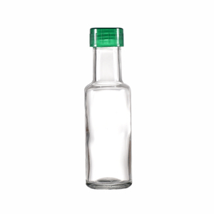 Mini Dorica Botellas transparentes 100mL Botella de aceite de oliva de vidrio redondo para aceite Salsas de Limoncello Aderezos Bebidas - Product Image 4