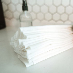 Lingettes pour bébé en tissu <span class=keywords><strong>lavable</strong></span> personnalisées à bas prix lingettes réutilisables 100% coton de haute qualité - Product Image 2