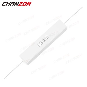 10 pièces 10W 5% ciment résistances bobinées 1 - 10K <span class=keywords><strong>Ohm</strong></span> 10Watt inductif fil fixe enroulé <span class=keywords><strong>résistance</strong></span> céramique 10 15 100 250 1K 1Kohm - Product Image 4