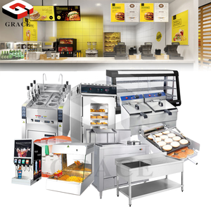 Soluzione Completa di Macchinari KFC, Friggitrice Commerciale e Attrezzatura per Ristorante Fast Food per Patatine Fritte e Hamburger - Product Image 3