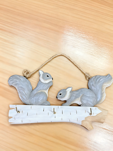 Porte-manteau <span class=keywords><strong>mural</strong></span> amovible en bois sculpté en forme d'animal, porte-<span class=keywords><strong>clés</strong></span>, 3 crochets, <span class=keywords><strong>pour</strong></span> couloir, style ferme - Product Image 3
