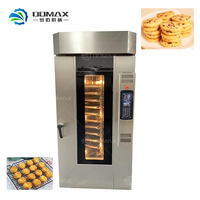 Four rotatif automatique à 16 plateaux boulangerie équipement de cuisson à usage intensif machine à pain four rotatif à gaz