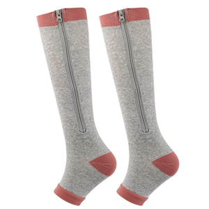 Calcetín de presión para hombres y mujeres con medias de compresión con cremallera para venas varicosas - Product Image 5