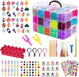 Kit de más de 15000 Bandas Elásticas para Hacer Pulseras, Bandas de Goma para el Cabello, Manualidades, Regalo de Pascua para Niñas y Niños - Product Image 1