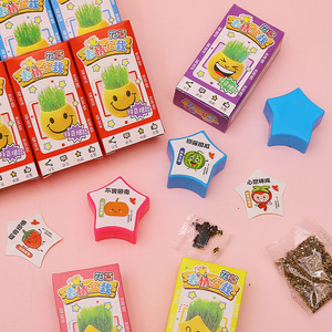 Muñeca de hierba de dibujos animados creativa, planta en maceta, juguete para niños, regalo para niños, decoración de plástico con forma de estrella - Product Image 1