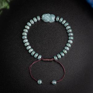 Pulsera Pixiu de Jadeíta Natural Azul Agua, Moda Femenina de Alta Gama, Jade al por Mayor SL62 - Product Image 3