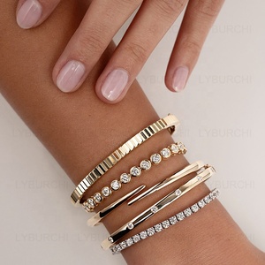 Joyería de Pulseras de Tenis de Moda listas para Enviar de Alta Calidad en Plata de Ley 925 Fina con Gemas Brillantes de Zirconia Cúbica en Múltiples Tallas - Product Image 6