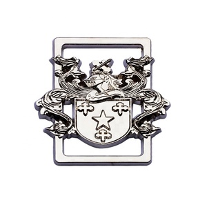 Accessori per Bagagli in Lega di Zinco Argentata, Fibbie Metalliche Lucidate per Zaini, Loghi di Marca, Parti Metalliche per Borse - Product Image 1