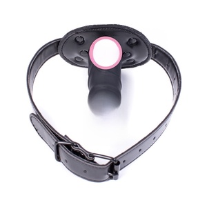 Juguetes para adultos: Dildos de silicona para práctica de garganta profunda, mordaza de bola corta y de longitud media, mordaza bucal sexy, mordaza de bola para la boca, para reina, esclavo masculino, BDSM0206 - Product Image 1