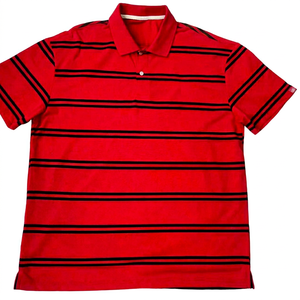 Camiseta Ecko Unltd para Hombre, Talla Grande 6XL, Roja a Rayas, Manga Corta, Logotipo Bordado, Informal, de Algodón Tejido, Transpirable, Corte Regular - Product Image 1