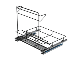 Contenedor de Basura Extraíble Bajo Mostrador para Oficina o Sala de Descanso, de ABS, con Doble Cierre Suave, Organizador de Residuos Resistente, Deslizador de Basura - Product Image 2