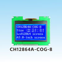 Module d'affichage LCD COG 3,0 pouces CH12864A-COG-8, matrice de points 128x64, écran LCD graphique ST7567, rétroéclairage LED, ChuanHangDisplay