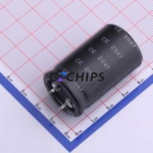 ตัวเก็บประจุแบบอิเล็กโทรไลต์อะลูมิเนียมแบบ Snap-in รุ่น ELT2DM821P40KT ชนิด Through hole (THT) ขนาด D25xL40 มม. 820uF 20% 200V ขา 10 มม. - Product Image 2