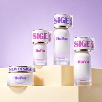 Set Kemasan Skincare Mewah Huiyu 40ml 100ml 120ml Botol Pompa Lotion Serum dan Stoples Krim Wajah 50g untuk Kosmetik