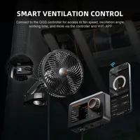 Kit complet de culture Spider Farmer SF1000 avec lampe LED à spectre complet, ventilateur à pince de 6 pouces, système de ventilation de 4 pouces, tente de culture de 2x2 pieds