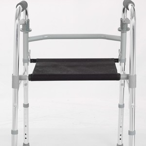 Déambulateur pliable en alliage d'aluminium Huahai Overseas Walker, hauteur réglable, avec coussin de siège, pour la rééducation - Product Image 3