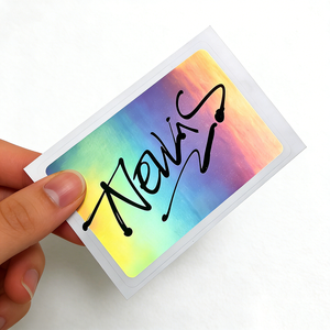 Pegatinas de Seguridad con Logotipo Personalizado de Teddy, Pegatinas Holográficas Frágiles Adhesivas para Hacer Manualidades - Product Image 1