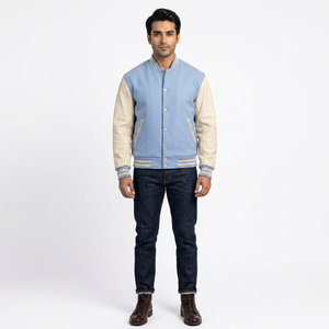 2026 Custom Thin Varsity <b>Baseball</b> <b>Jacket</b> <b>Men</b> High Quality Oversized Fashion Bomber Stand Embroidery Winter Couple Breathable - Product Image 1