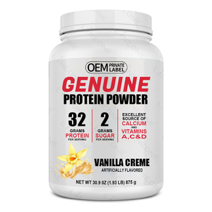 OEM ODM Vanilla Creme <strong>Protein</strong> Powder Genuine Milk Source Sport <strong>Proteins</strong> Weight Gainer Powder for Men <strong>Vitamins</strong> Type for Adults - Product Image 1
