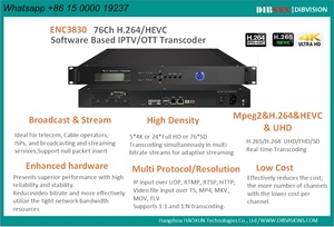 (ENC3830) Transcodeur DVB vidéo IP H.264 vers <span class=keywords><strong>HEVC</strong></span>, transcodeur vidéo compressé, économie de bande passante pour le système DVB-T2 - Product Image 6