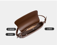 Sac à main bandoulière de luxe en cuir pour femme, nouveau design, petit format, avec logo personnalisé, vente en gros