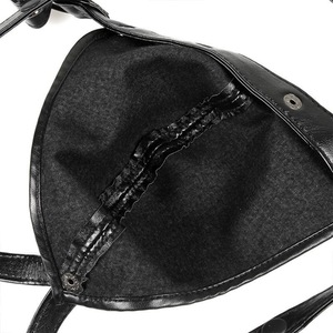 Sous-vêtements en cuir pour hommes avec poche et sangle bandoulière, conçus pour un usage érotique - Product Image 3