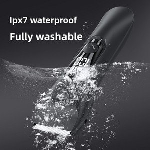 Nouvelle <span class=keywords><strong>Tondeuse</strong></span> Électrique d'Usine pour Hommes Rasoir à Lame en Céramique Poils des Jambes et du <span class=keywords><strong>Corps</strong></span> Écran Numérique LCD USB IPX7 Rasoir Électrique - Product Image 4