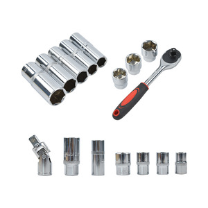 108 Piece <b>Socket</b> Set 1/2 In Chrome Vanadium Steel <b>Ratchet</b> Wrench Auto Repair Tool Kit Hard Case - Product Image 5
