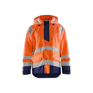BLAKLADER - 432720055389XL Veste de pluie haute visibilité Niveau 3 Orange/Bleu marine-EAN 7330509667088 PROTECTION CONTRE LES INTEMPS - Product Image 1