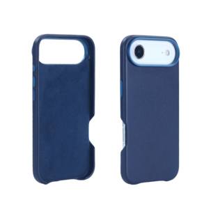 <span class=keywords><strong>Coque</strong></span> de téléphone en <span class=keywords><strong>cuir</strong></span> PU simple antichoc avec double découpe de boutons et grand écran précis pour iPhone 16 Pro Max, corps en titane robuste - Product Image 1