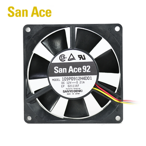 SANYO DENKI San Ace 109P0912H4D01 92*92*25 มม. 12V DC 0.21A เซิร์ฟเวอร์และอุปกรณ์โทรคมนาคมพัดลมระบายความร้อนแบบแกน - Product Image 1
